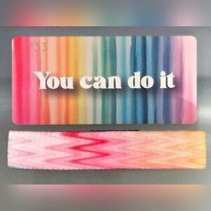 ZOX "YOU CAN DO IT" #1733 chevron matches watchband listed collectible wristband